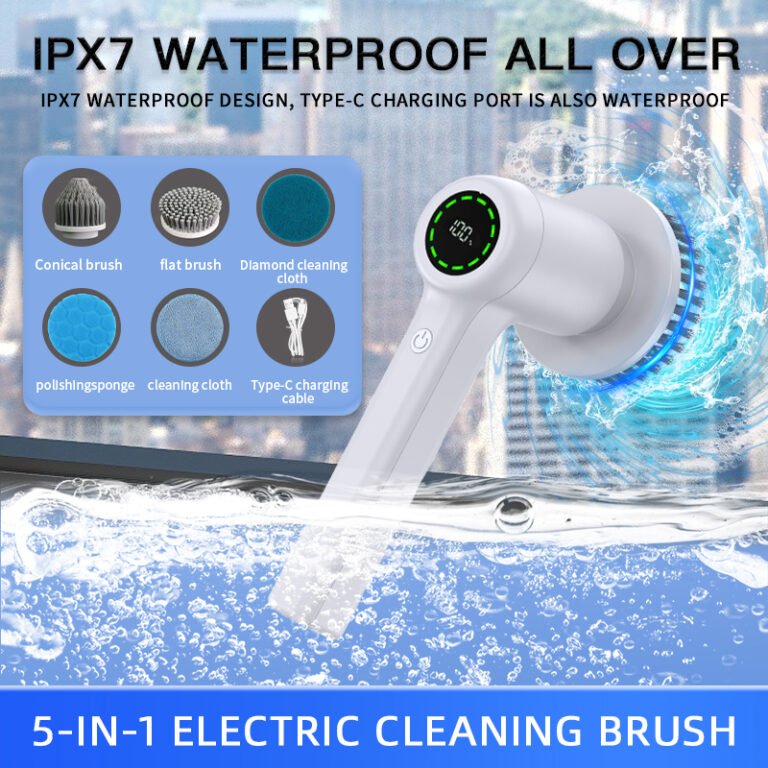 Dmr Electric Cleaning Brush – Rechargeable & Ipx7 Water Resistant 